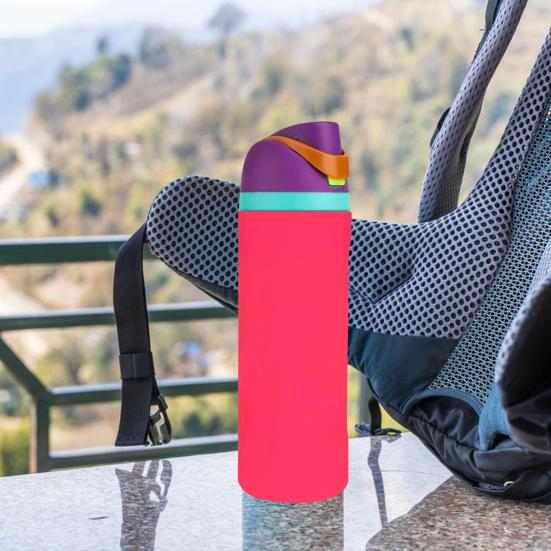 Silicone Water Bottle Boot for Owala 24oz Full Wrap Protection Anti-Sliding Bottom Protective Sleeve Case for FreeSip Water Bottle Cover Accessory