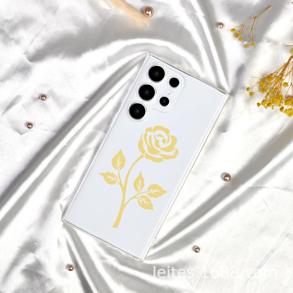 Samsung S23A55 желтый розовый окрашенный полнолинзовый защитный чехол для телефона от падения