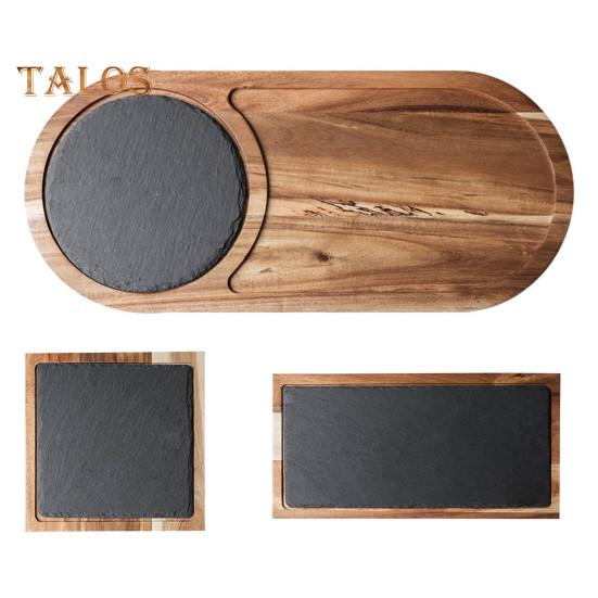 Тарелка для стейка Изысканное место для закусок Каменный сейф Японская кухня Тарелка с лососем Кухонные инструменты