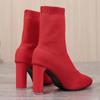Осенние новые женские модные вязаные брендовые дизайнерские женские сапоги 2024 года, сексуальные остроносые ботильоны для стриптиза, банкета, вечеринки, на высоком каблуке