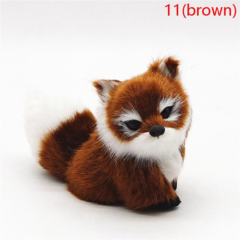 Моделирование животных лисы плюшевые декоративные игрушки куклы для детей подарок на день рождения
