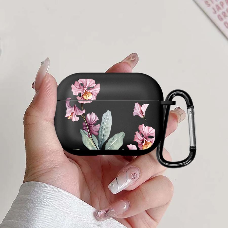 Чехол Для Airpods 4 2 3 Pro3 Pro2 1 Pro Чехлы Для Наушников Обложка Цветы Силикон