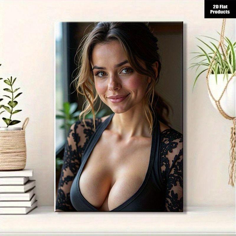Настенный декор в виде женского силуэта для интерьера гаража и кофейни