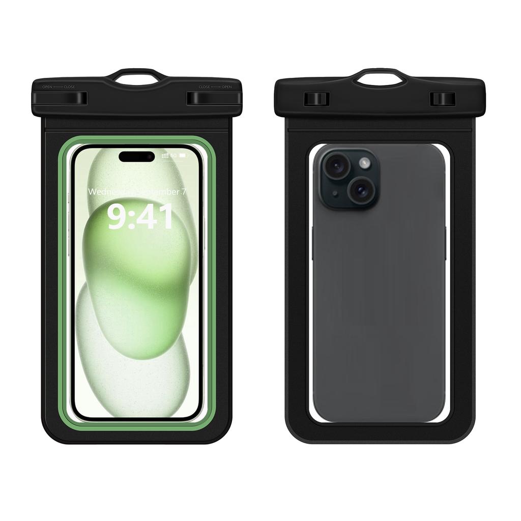 Minimalist Style Waterproof Phone Case Contrasting Colors Double Sided Border Waterproof Phone Protector Double-layered