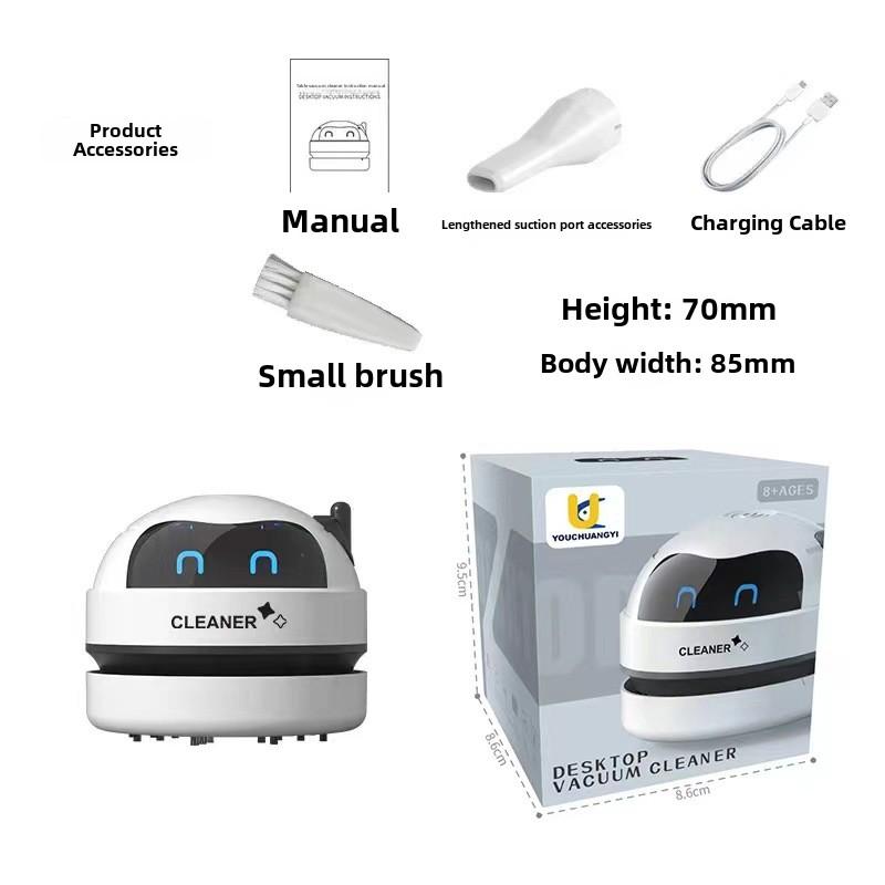 Мини беспроводной пылесос, портативный настольный пылесос для стола, клавиатуры, автомобиля, дома, офиса, USB-перезаряжаемый ручной пылесос для сбора крошек