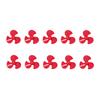 10Pcs 50mm 3 Blades Propeller ABS Turning Propellers Replacement DIY Car Model Accessories