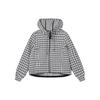 Emerald Plaid Hooded Casual Knit Jacket Women Jackets F11W414502F-ZB