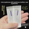 Purple Eyebrow Embroidery Needle Set - 14 & 18 Needle Blades for Handmade Beauty.