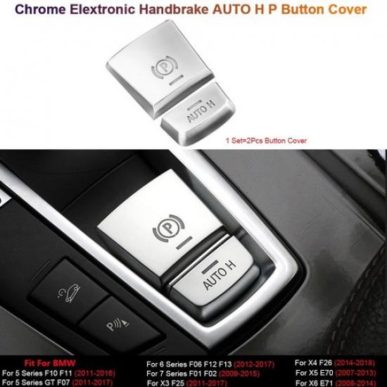 For BMW 5 6 7 X3 X4 X5 X6 F10 F07 F06 F01 F25 F26 Handbrake Button Cover Sticker