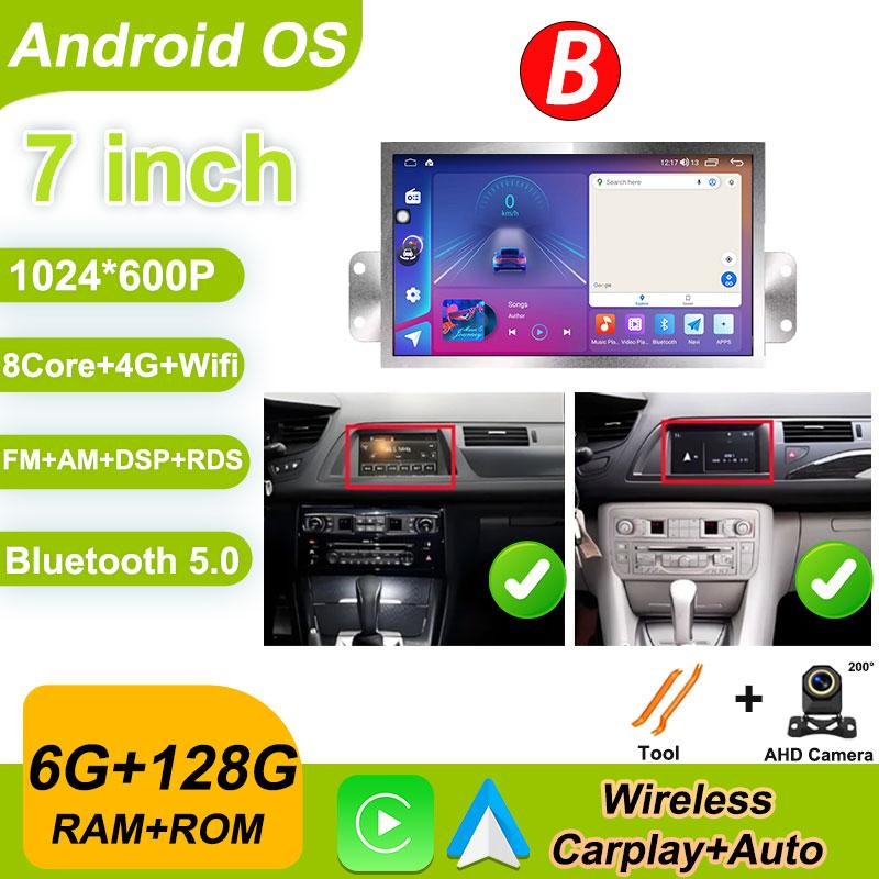 7inch 10inch Screen For Citroen C5 X7 Carplay Android Auto Autoradio 4G BT GPS Navigation Car Radio Player Stereo Wifi