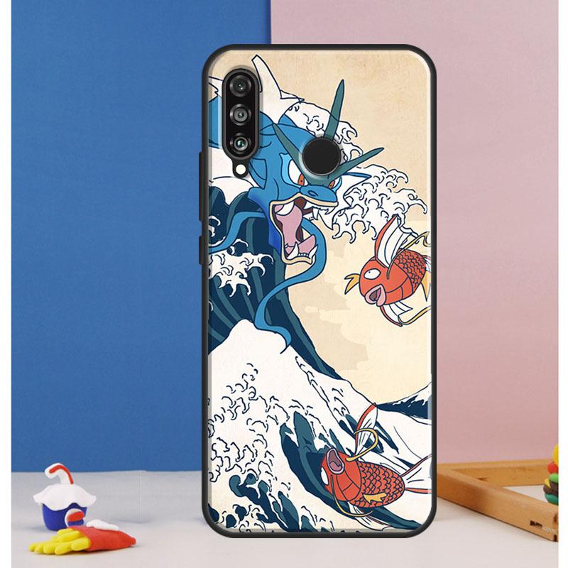 The Great Wave off Kanagawa Case For Huawei Nova Y70 Y60 Y90 Y61 Y91 Y72 Y73 12s 12i 11i 8i 9 10 SE P30 P40 Lite P60 Pro