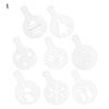 Plastic Coffeeware Pastry Tools Cookies Mould Fancy Drawing Mold Biscuit Mold Coffee Stencil