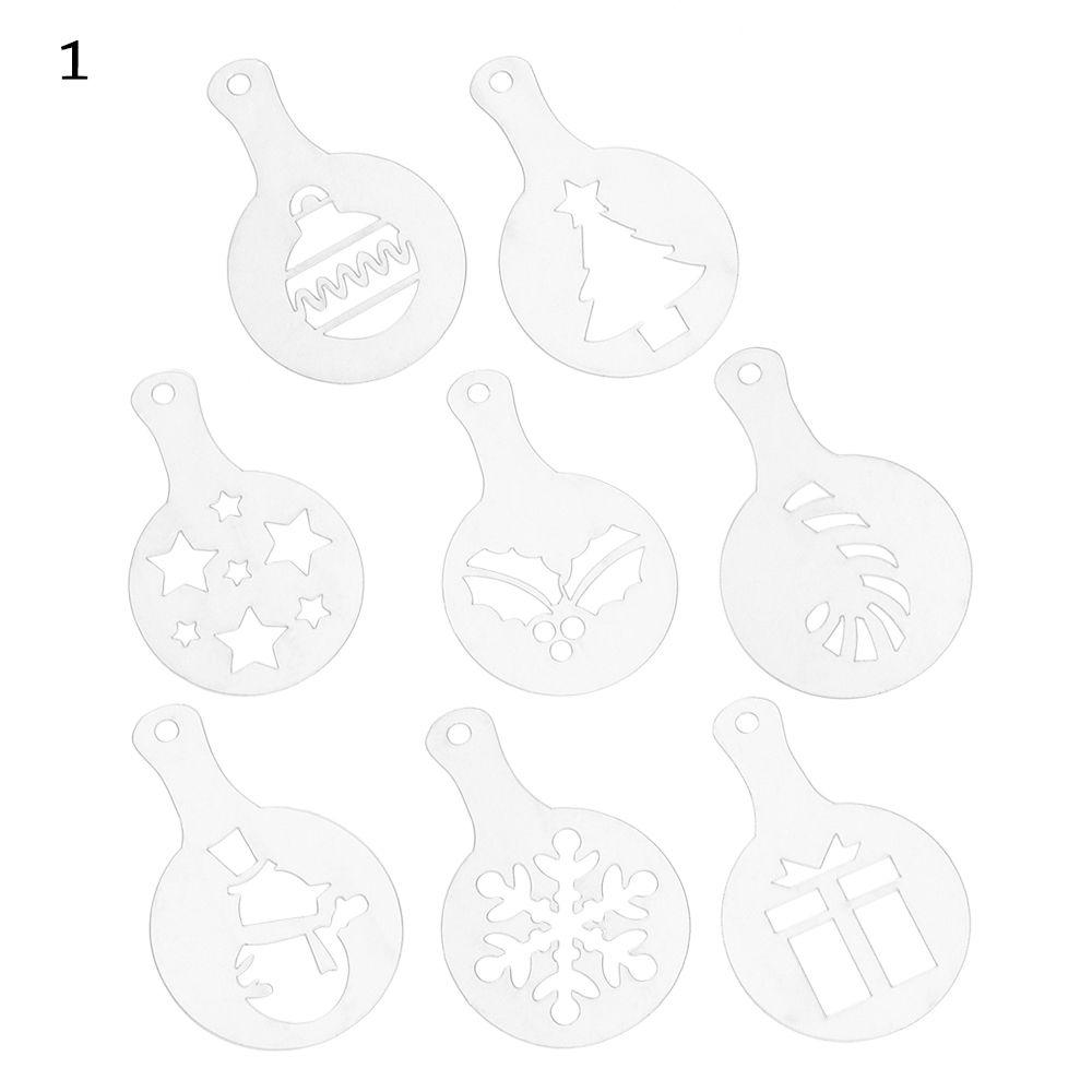 Plastic Coffeeware Pastry Tools Cookies Mould Fancy Drawing Mold Biscuit Mold Coffee Stencil