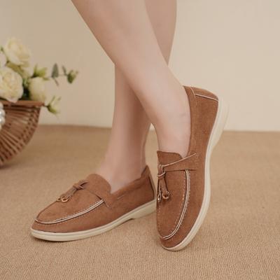 2024 Брендовая женская обувь Большие размеры Женские туфли на плоской подошве Модные повседневные туфли на плоской подошве Лидер продаж Круглый носок Твердые плоские тапочки Zapatos