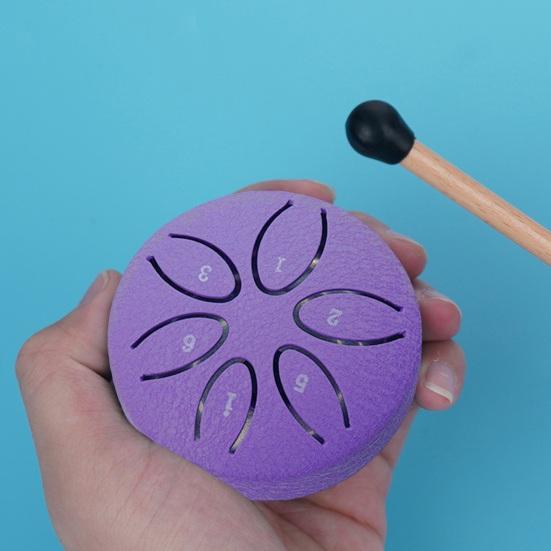 Steel Tongue Drum 6 Notes Mini for Kids 3 Inches Rain Drums Outside Rain