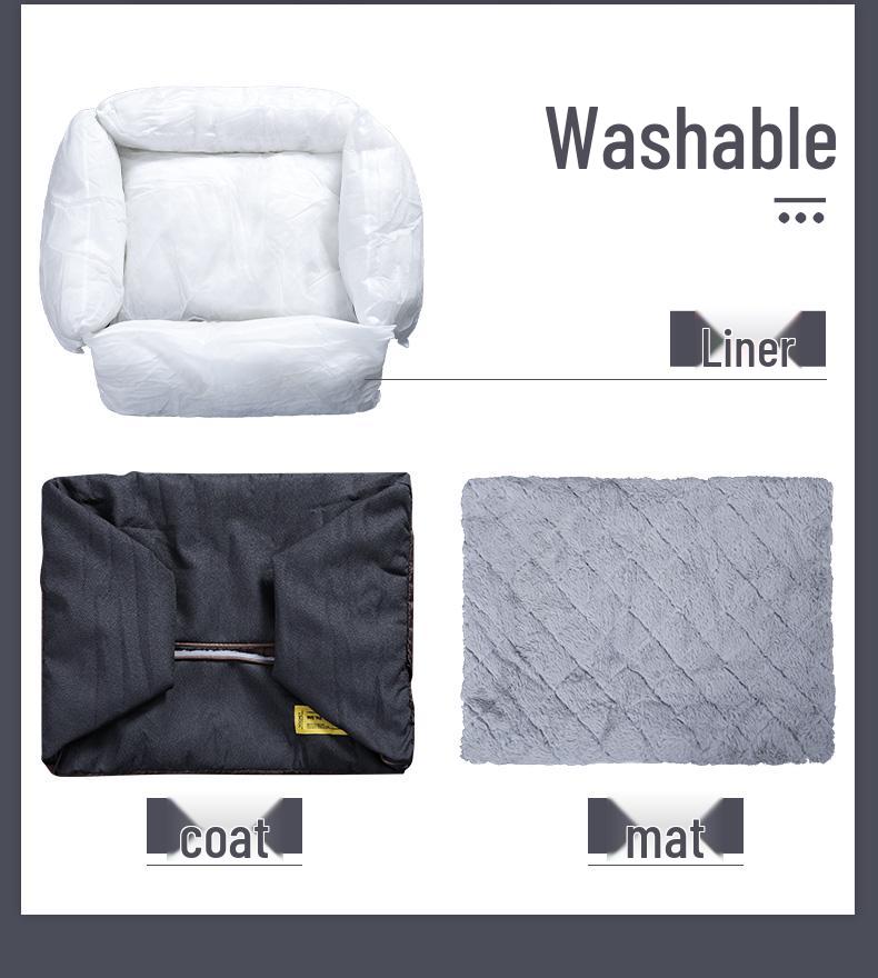 Зимняя теплая лежанка для собаки породы корги: Съемный и моющийся диван для домашних животных для маленьких/средних собак