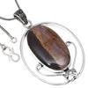 Pendant Designer Jasper Gemstone Handmade Gift For Her Silver Jewelry 2.75"