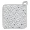 Printed Glove + Potholder 100% Cotton - Gray