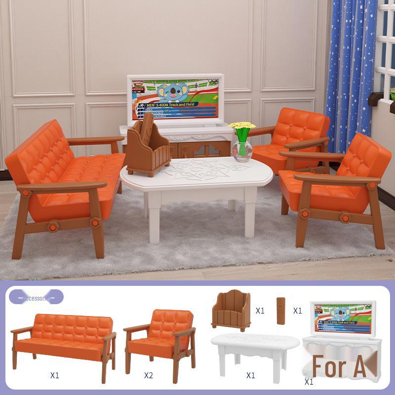 Миниатюрный игровой набор для кукольного домика «Дневник коалы»: Ванная комната, спальня и кухня — идеальный подарок на день рождения для девочки