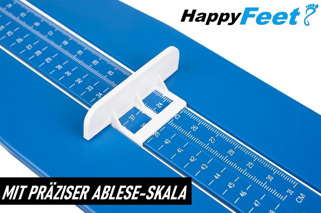 Прибор для измерения длины стопы HappyFeet Таблица размеров обуви для детей и взрослых