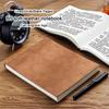B5 Soft Leather Student Subject Notebook, Work Meeting Record Book, Business Notepad, Drawing Book, Mind Map, Grid/lined Blank Pages