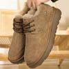 Мужские зимние ботинки, спортивная обувь, зимние мужские утепленные плюшевые теплые ботильоны, нескользящая уличная обувь, зимние ботинки, обувь для ходьбы