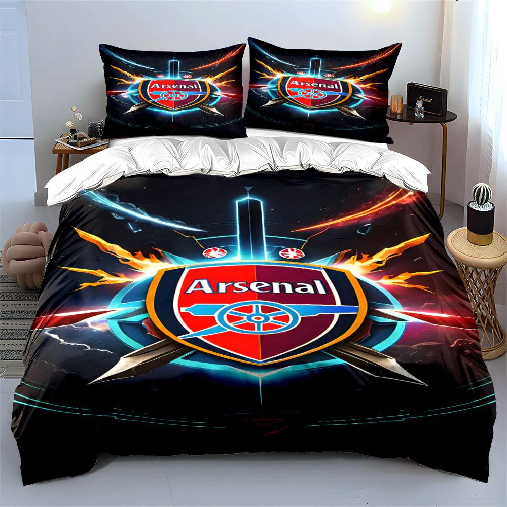Arsenal logo with swords. Bedding sets Duvet cover sets Duvet covers Pillowcases(1*Duvet Cover 2*Pillowcases without duvet insert)