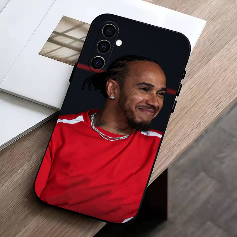 44 L-Lewis H-Hamilton Чехол для телефона Черный Силикон Мягкий Для Samsung Galaxy A73,A72,A71,A70,A53,A52,A51