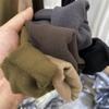 Осень-зима модный топ с длинным рукавом и высоким воротником на подкладке, корейская хлопковая однотонная футболка, женская облегающая одежда 30074