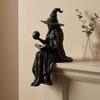 with Book Ball Halloween Witch Shelf Sitter Crystal Ball Witch Statue  Bookshelf Decor