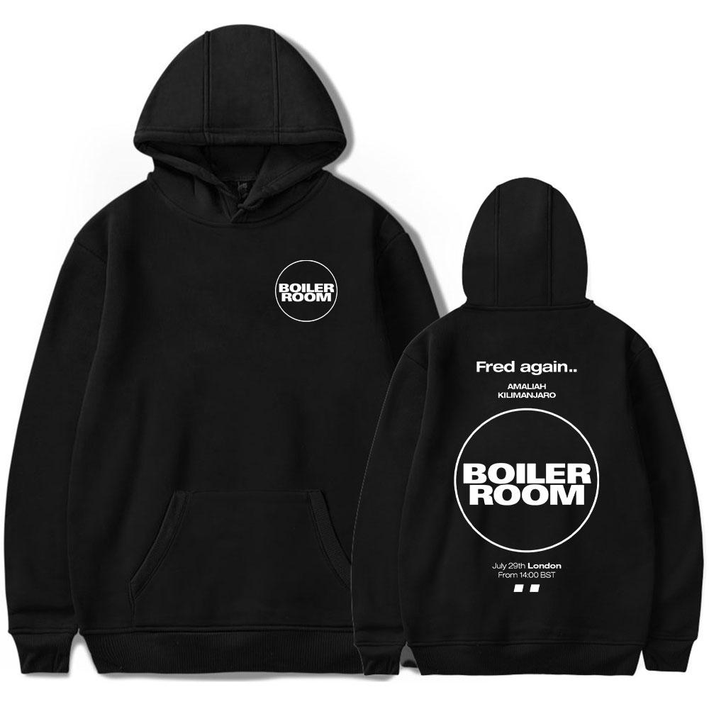 Мерч Fred Again Худи Boiler Room с капюшоном и карманом-кенгуру Мужское Женское Осень Зима Модные Пуловеры Популярная Мода