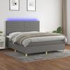 VidaXL Slat Bed Base with Mattress and LED, Upholstered Bed, Double Bed, Adult Bed for Interior Bedroom, 3135534