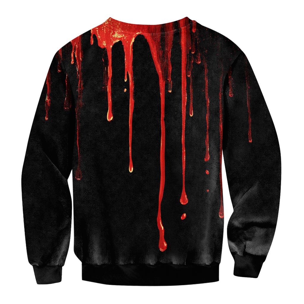 Мужской повседневный модный свитшот с принтом и круглым вырезом