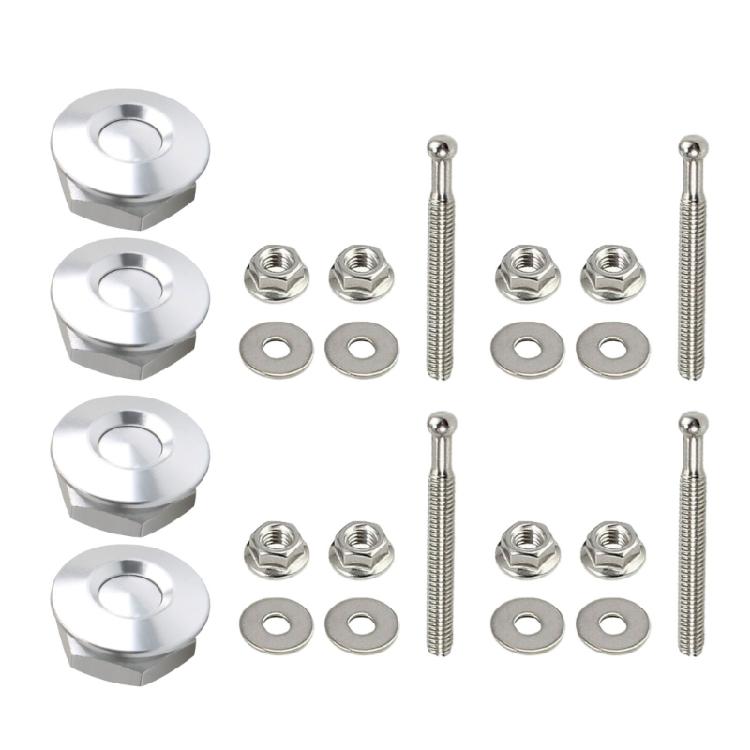 4Pcs Lock Clip Quick Release Fasteners Lock Quick Hood Pins Lock Car Bumper Hood Pin Lock Vehicle Hood Pins