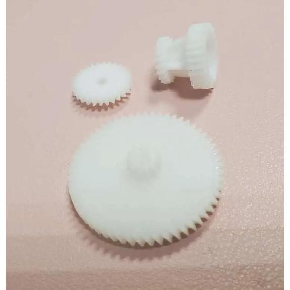 3pcs plastic gear for Philips D8623 FC144 D8734 Grundig RR3000 stereo cassette deck audio player