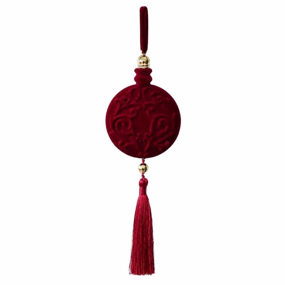 DIY Christmas Lantern Decoration Velvet Xmas Ball Ornament Hanging Ornaments Party Decoration