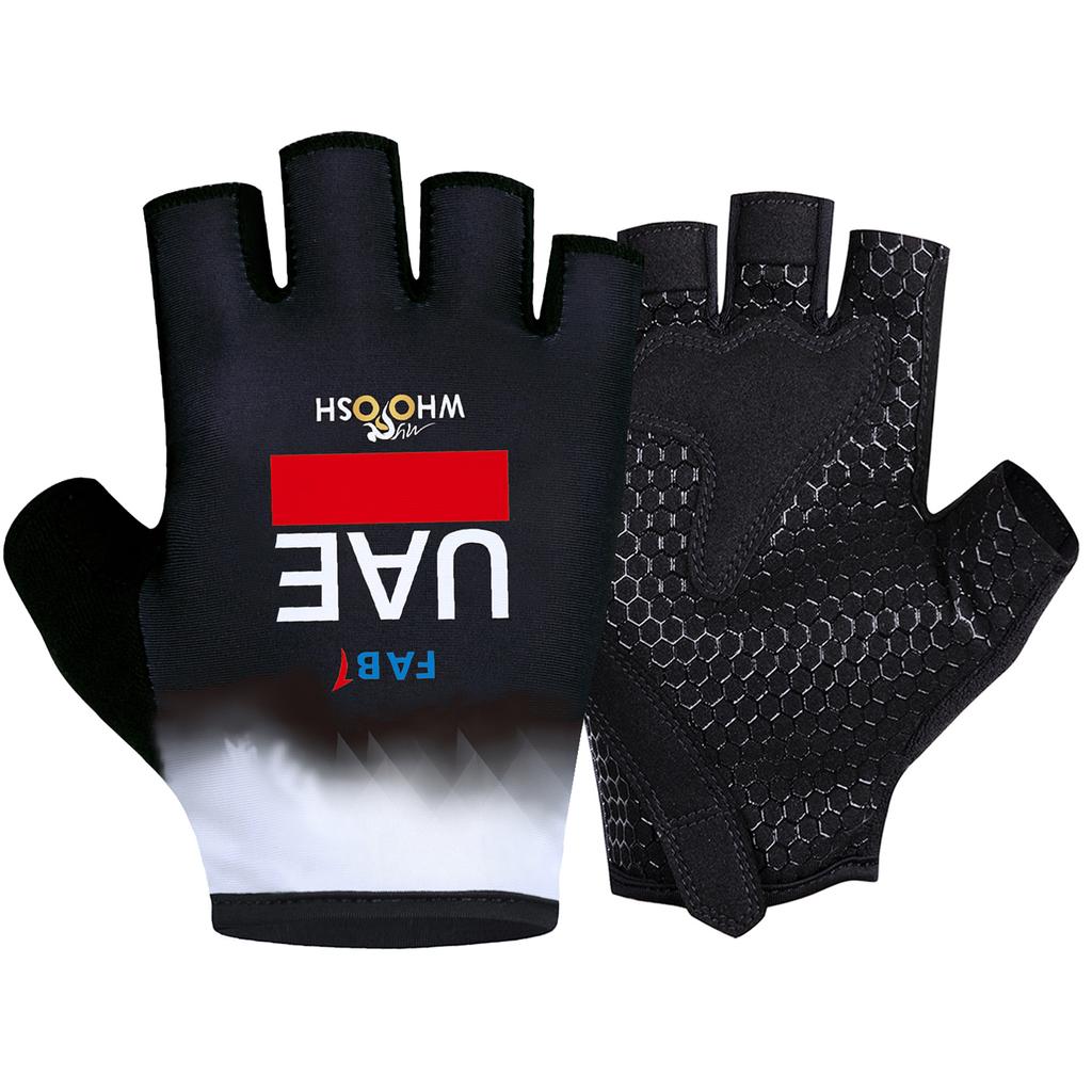 New UAE Cycling Gloves Bike ORBEA RACING Gloves Half Finger MTB Fitness Gloves Running Fitness Riding Bicycle Sports Gloves