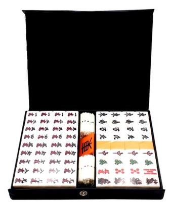 Набор плиток для маджонга RON – Компактная игра маджонг для дома, путешествий, вечеринок и использования на открытом воздухе