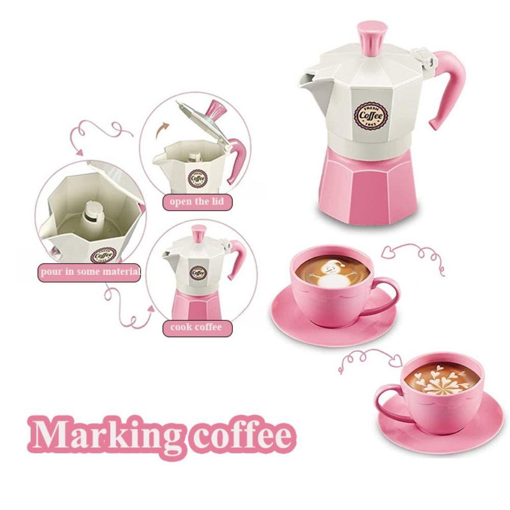 Coffee Machine Play House Toy Pretend Play Afternoon Tea Toy Simulation Coffee Set Children