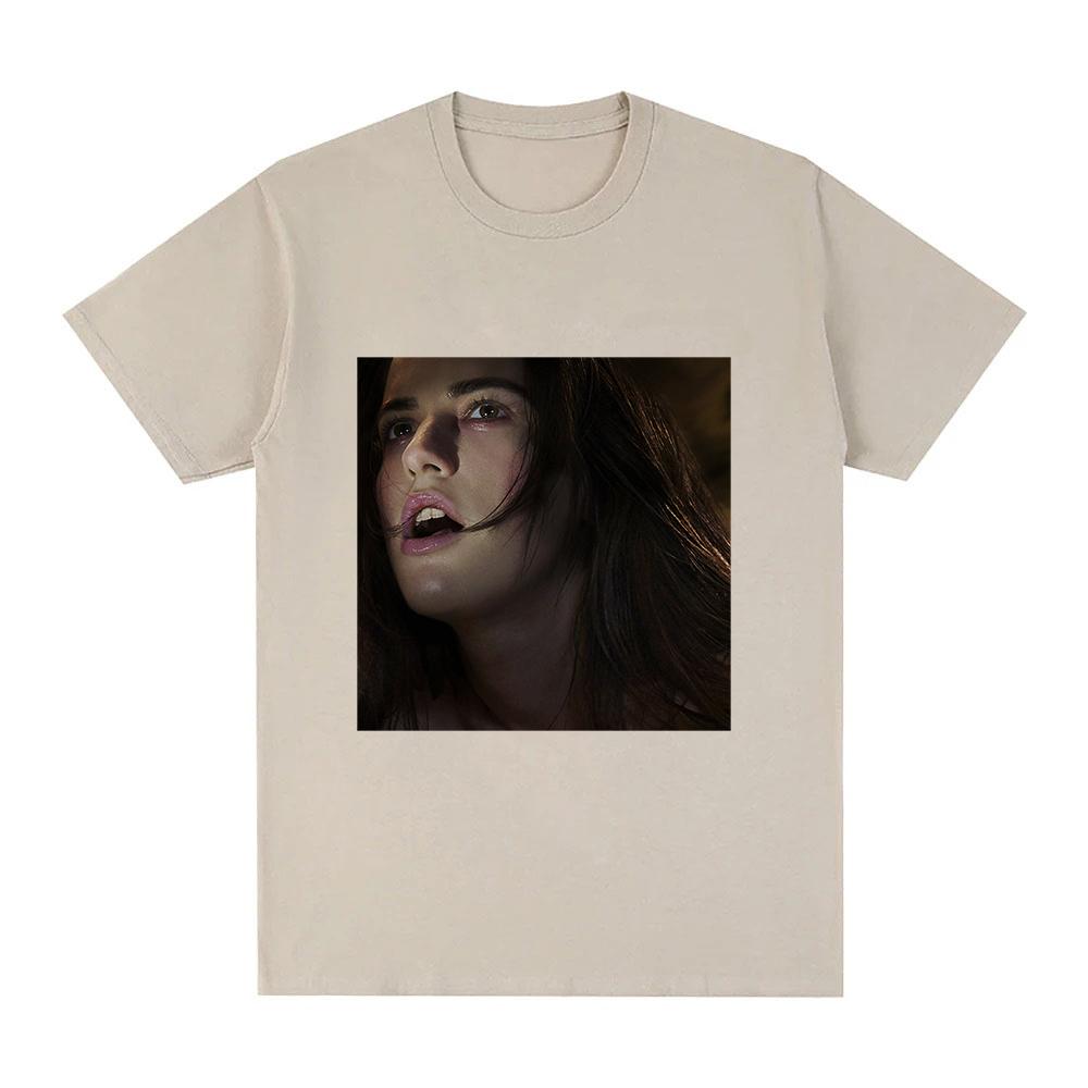 Oklou T-Shirt Galore Album Graphic Printing Tees Round Neck Short Sleeve Camisetas Women/men 100%Cotton Tees Anime T-shirt Band T-shirt Summer tops