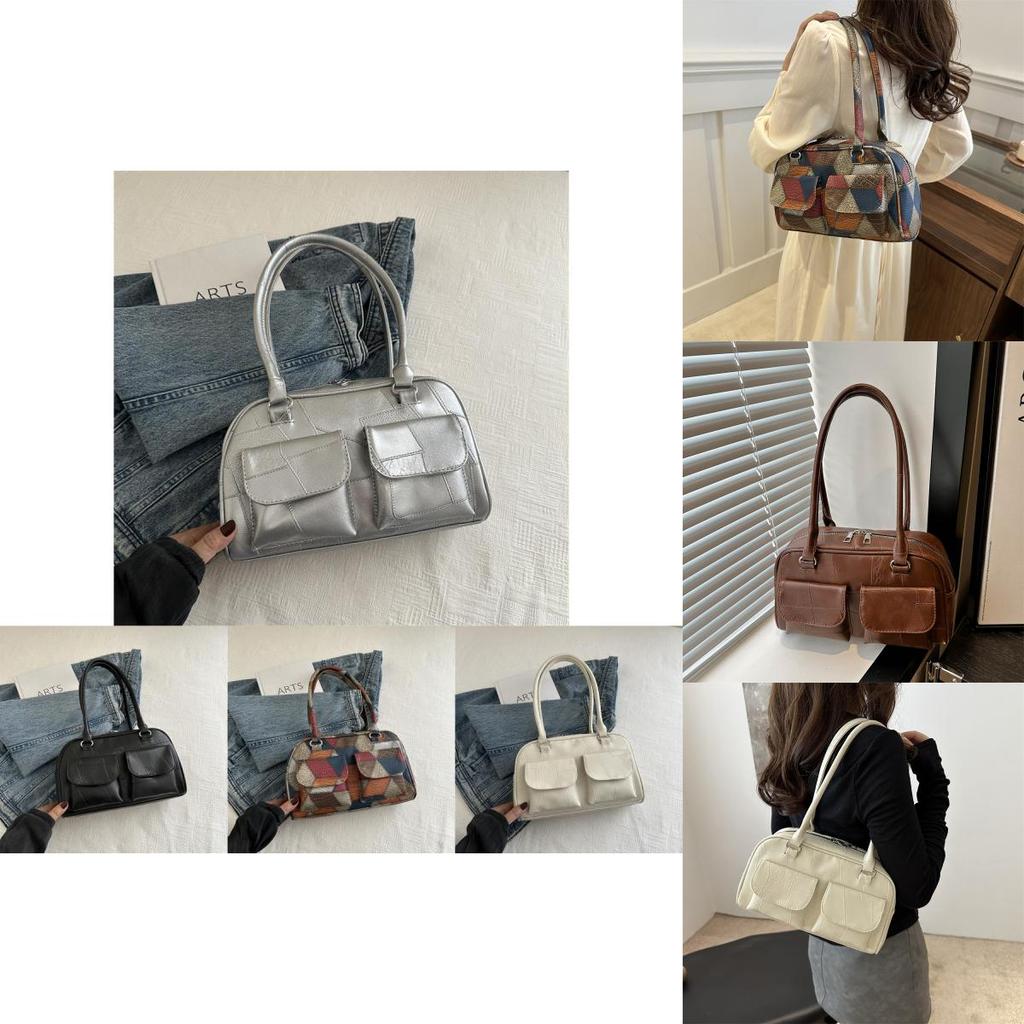 Trendy Large Capacity Tote Bag For Women In Fashionable Black And Colorful Patterns