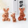 Easter Bunny Silicone Candle Mold for DIY Aromatherapy Candle Plaster Ornaments Soap Epoxy Resin Mould Animal Statue New