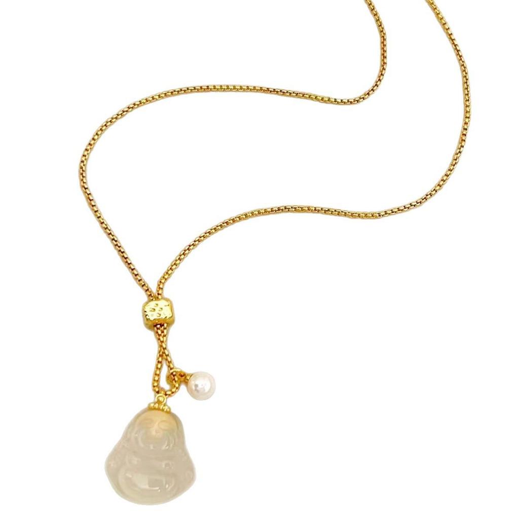 Праздничное ожерелье Будды Майтрейи - Высококачественное китайское модное ювелирное изделие Цепочка для свитера