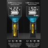 USB LCD Battery Smart Charger 1 / 2 Slots Dual для 18650 3.7V перезаряжаемой литиевой батареи для 1.2V NI-MH AA / AAA батареи