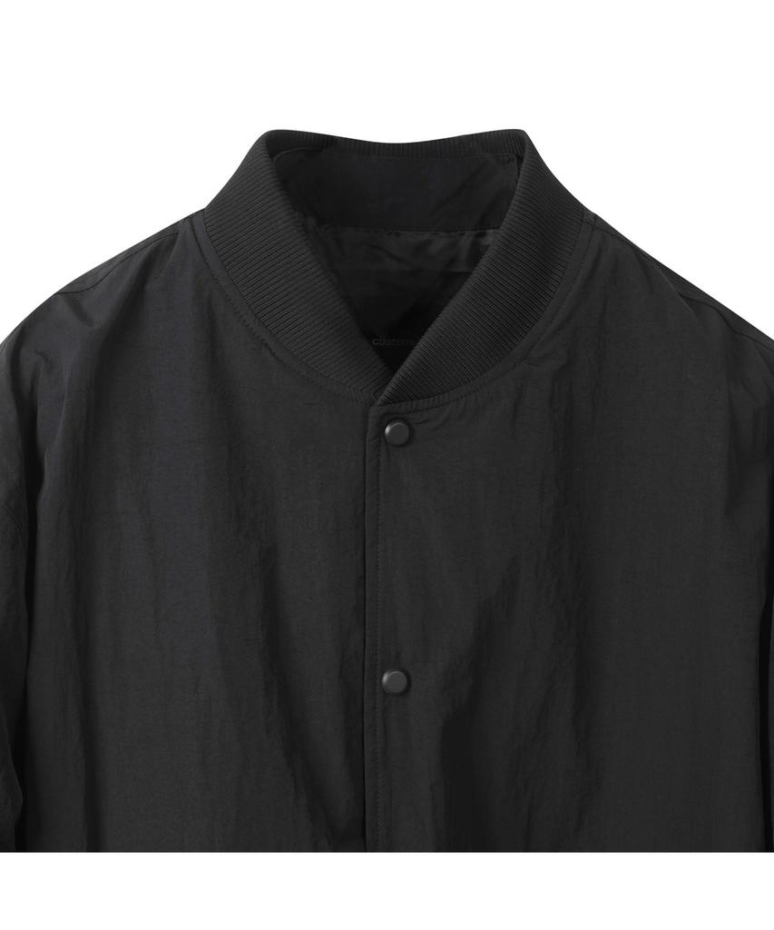 Customellow Black Detatchable Hood Ma-1 Bomber Cwuas25111Bkx