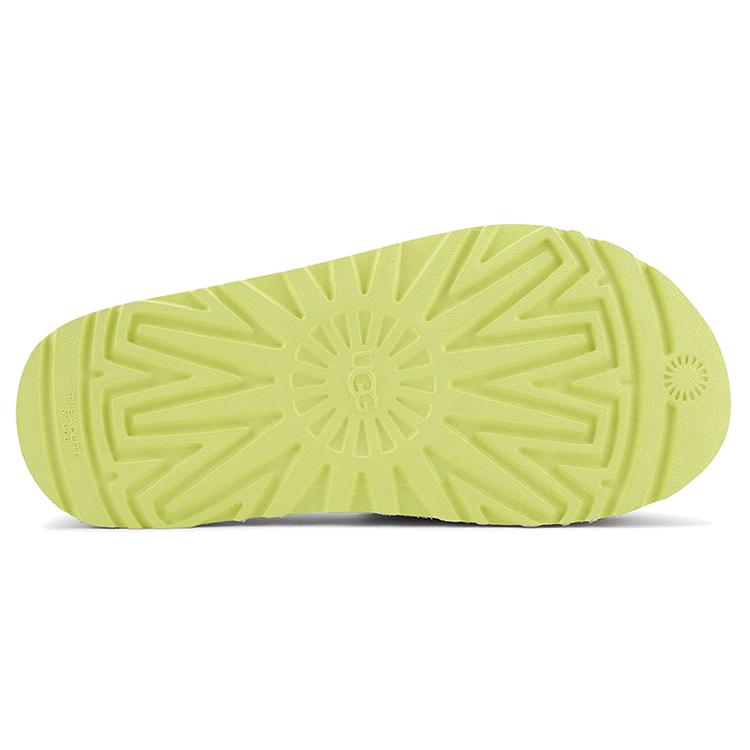 UGG Женские шлепанцы Laton Fur Slide Желтые 1111236-MRT