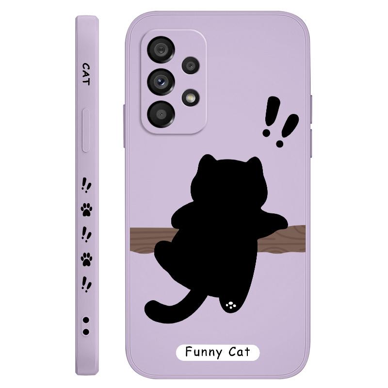 Tree Climbing Cat Case For Samsung Galaxy A73 A53 A33 A23 A13 A03 A72 A52 A52S A32 A22 A12 A02 A02S A71 A51 A31 A21S 4G 5G Cover