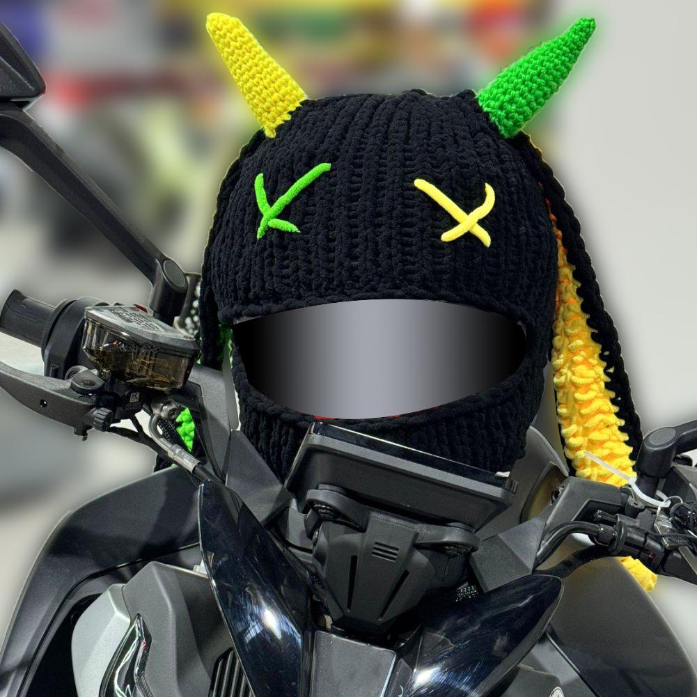 Универсальный плюшевый чехол для мотоциклетного шлема, плюшевые чехлы для шлема в виде полного кролика для рождественских подарков, украшение для мотоциклетного шлема, стайлинг