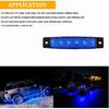 PSEQT 10 Pcs LED Rock Strip Lights Car Exterior Underglow Wheel Fender Well Lighting Kits Waterproof For Golf Cart Wrangler Offroad Truck RV UTV ATV