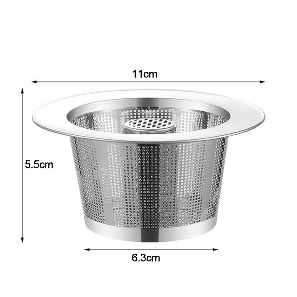 Stainless Steel Sink Strainer Round Shape Anti-blocking Drain Stopper Mesh Hair Catcher Floor Waste Filter Net